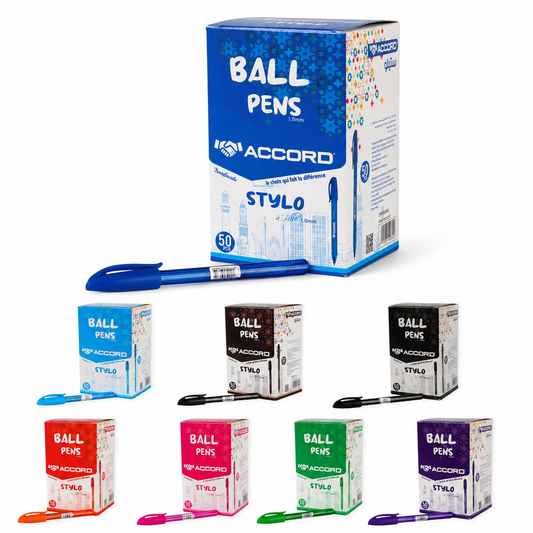 Stylo à bille ergonomique triangulaire, couleurs classiques, pointe 1,0 mm(50pcs)