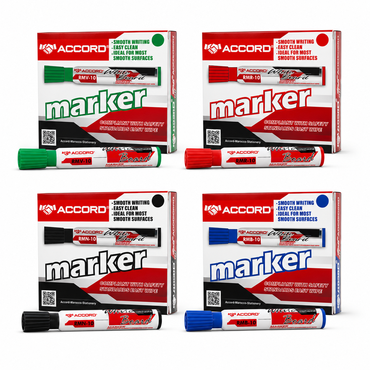 Marqueur pour tableau blanc effaçable (12 pcs)