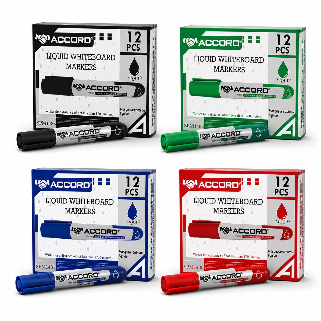 Marqueurs Liquides Pointe Fine – Écriture Précise (12pcs)