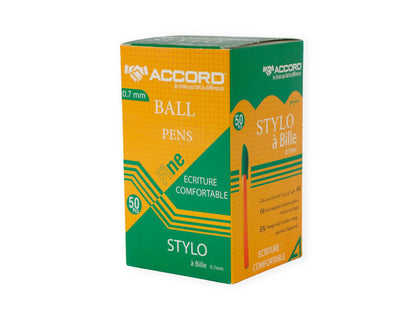 Stylo à bille ergonomique triangulaire, pointe 0,7 mm(50pcs)